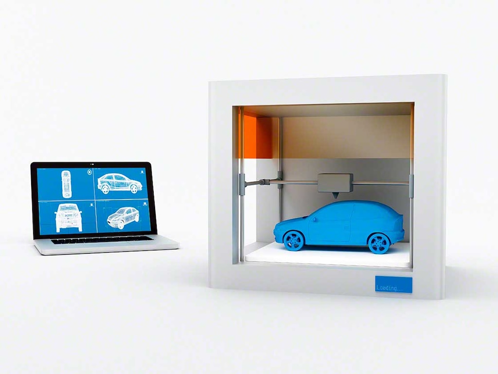 De automobielindustrie gebruikt 3D-printers in het productieproces om prototypes, onderdelen en componenten te ontwikkelen