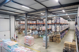 Organisatie verschillende zones in een magazijn
