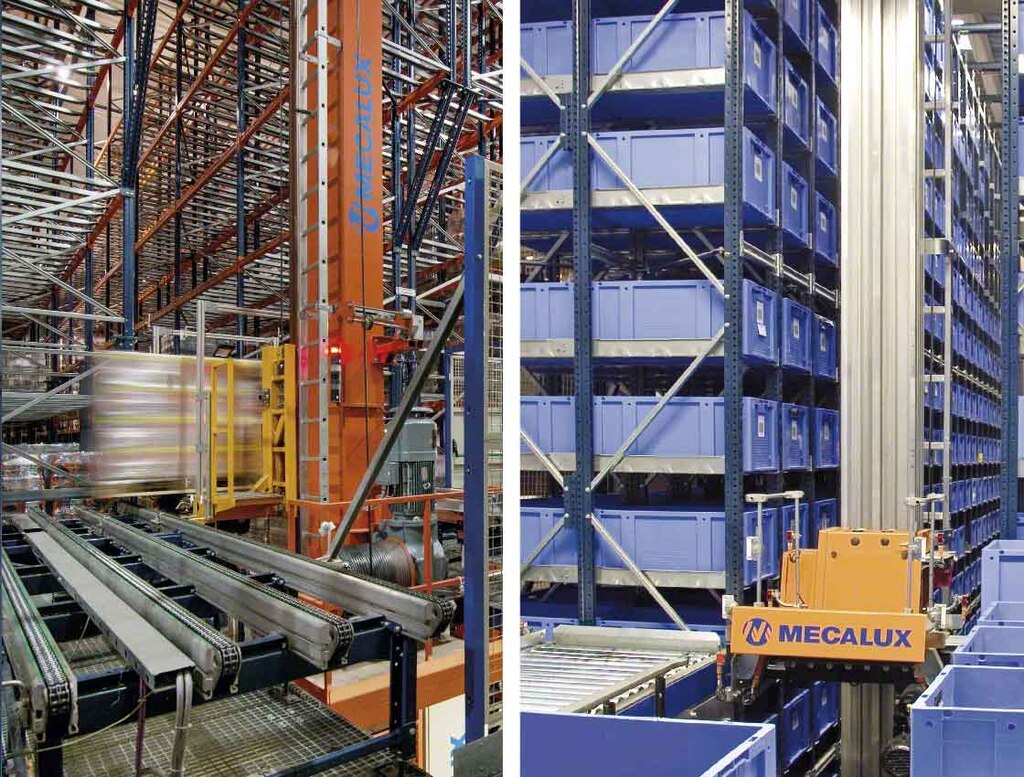 Magazijnkranen met enkele mast, voor zowel pallets als magazijnbakken, bieden optimale prestaties voor lichte laadeenheden