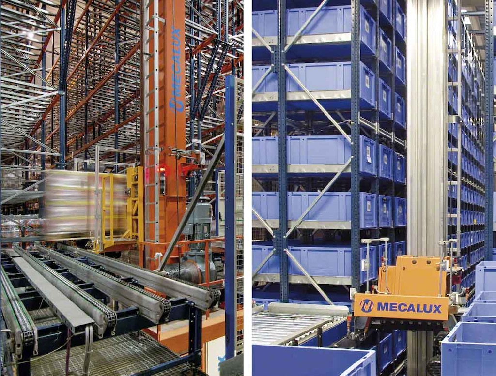 Magazijnkranen met enkele mast, voor zowel pallets als magazijnbakken, bieden optimale prestaties voor lichte laadeenheden