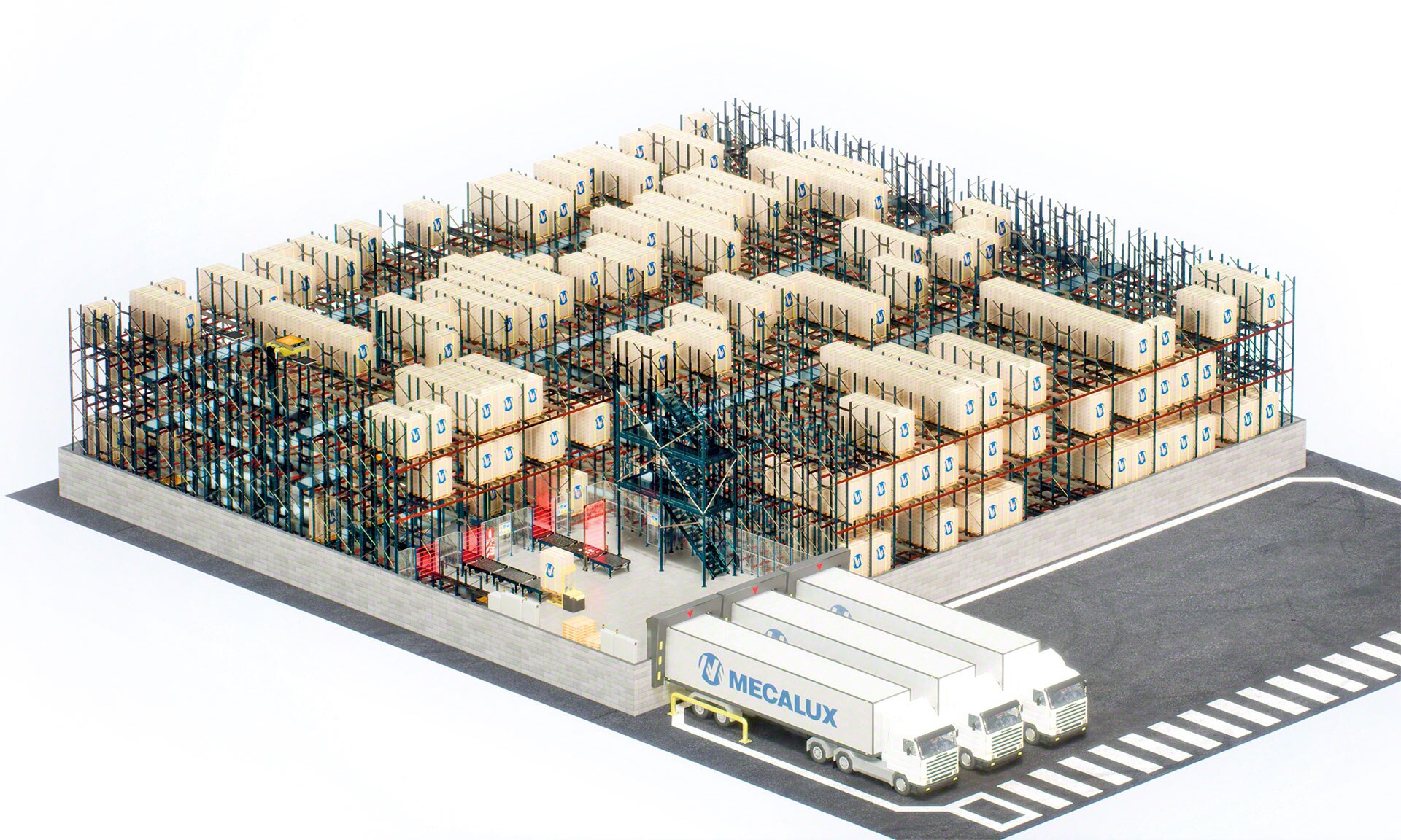 Het 3D automatisch Pallet Shuttle-systeem stroomlijnt de werking van magazijnen met een hoge omloopsnelheid