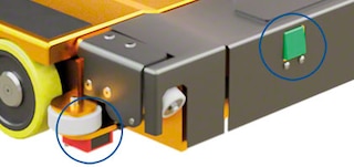 De sensoren van de 3D shuttle zorgen voor een precieze en efficiënte werking