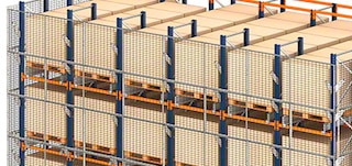 Netten voorkomen dat de ladingen vallen