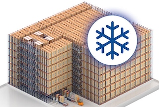 Het 4-Way Pallet Shuttle verlaagt de energiekosten in koel- en vrieshuizen