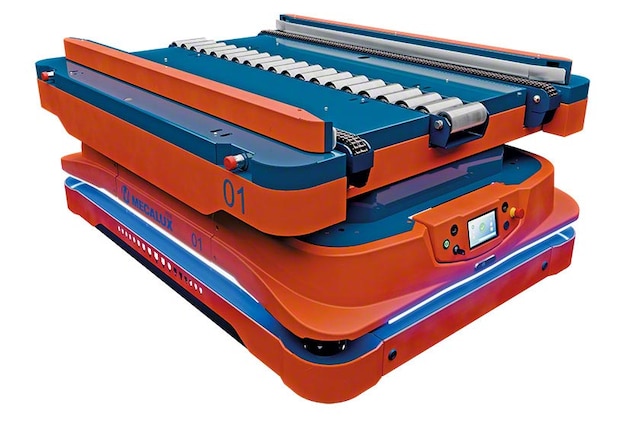 Autonome mobiele robots vervoeren ladingen tussen twee punten in volledige autonomie