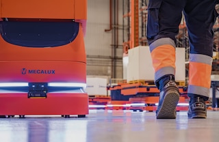 De AMR's kunnen veilig samenwerken met mensen