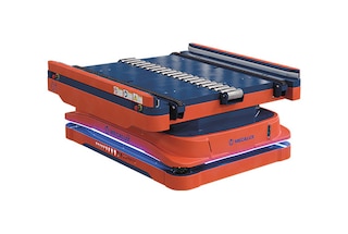 De AMR 1500 met transportband is ontwikkeld voor het intern transport van pallets