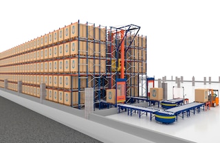 Het Automatisch Pallet Shuttle-systeem is ook geschikt voor magazijnen met een lage doorrijhoogte