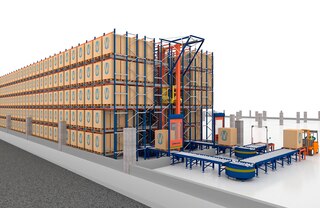 Het Automatische Pallet Shuttle-systeem is ook geschikt voor magazijnen met een lage doorrijhoogte