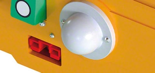 De antenne van de shuttle ontvangt de commando's van het WMS