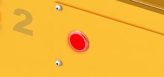 De storingsindicator waarschuwt als er problemen zijn met de shuttle