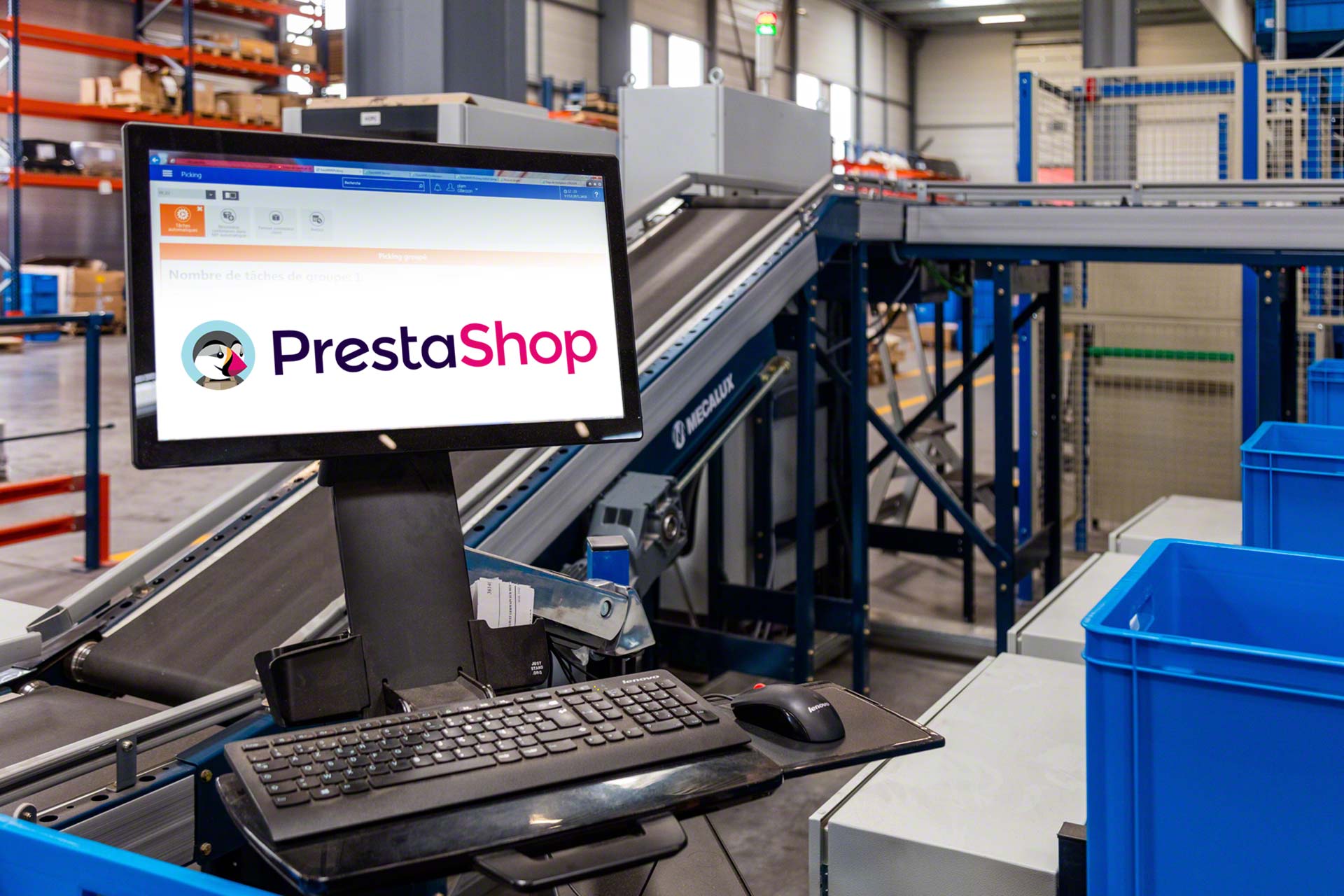 Easy WMS synchroniseert de PrestaShop online shop met de voorraad in het magazijn
