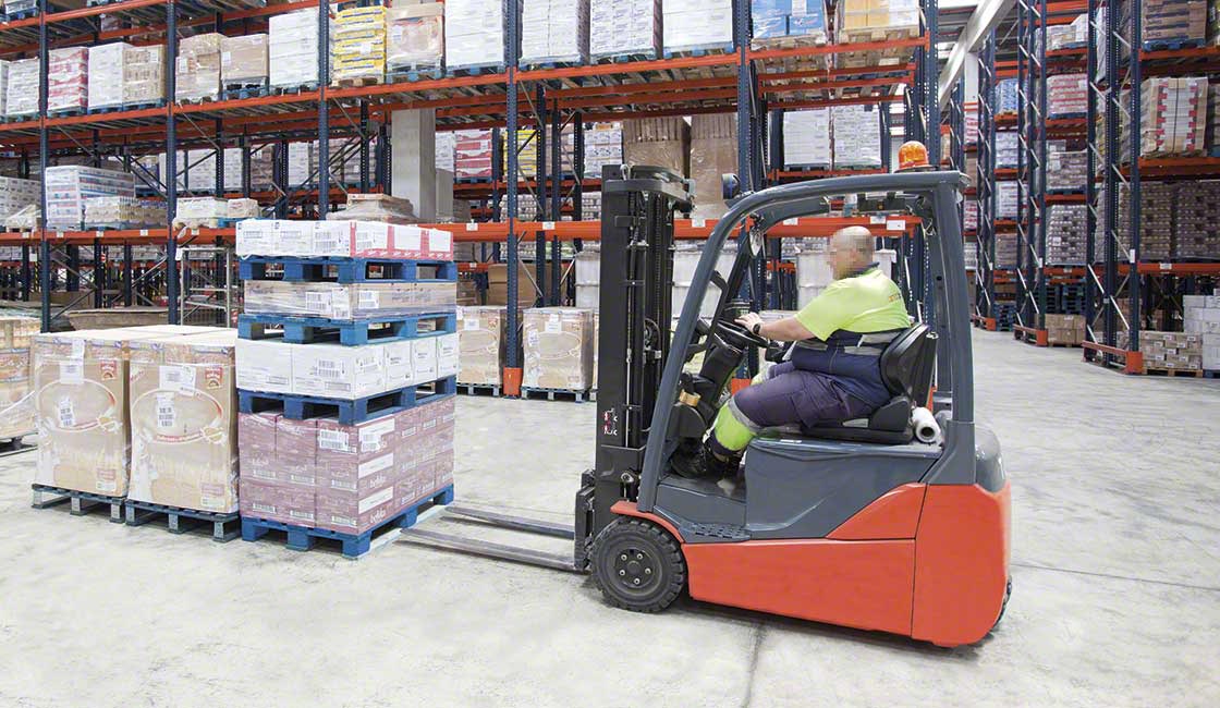 Counterbalance forklifts are most commonly used in storage systems with a height of less than 7.50 meters