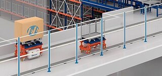 De veiligheidsomheining schermt het elektrisch Monorailsysteem af