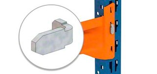 Veiligheidsklemmen voorkomen dat de liggers per ongeluk verschuiven