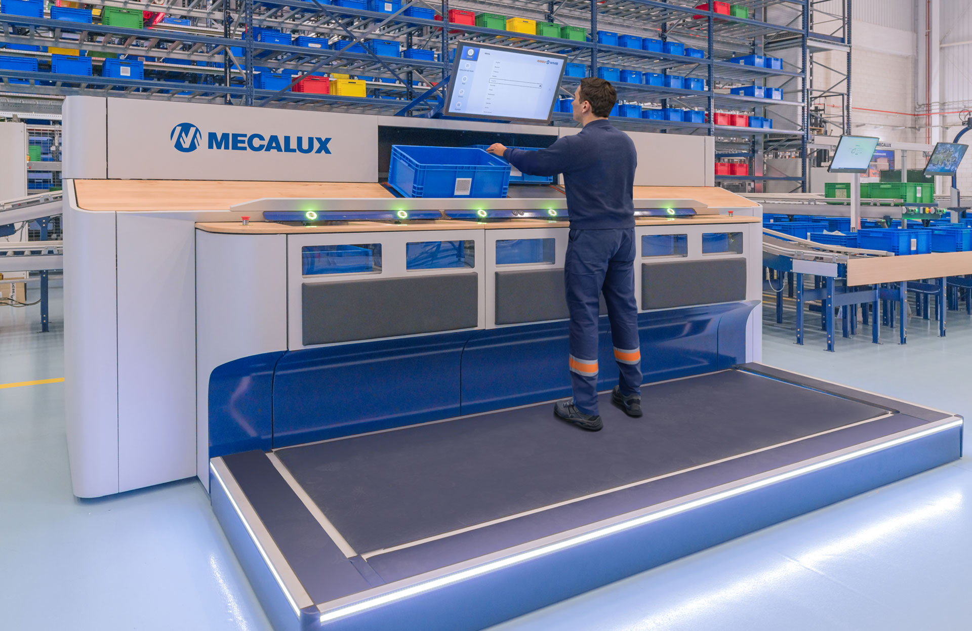 Hoogrendement picking-station - Mecalux.nl