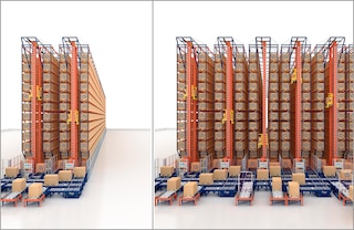 Automatische magazijnkranen zijn modulaire en schaalbare opslagoplossingen