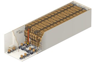 Magazijnkranen voor pallets kunnen werken bij negatieve temperaturen tot -30°C