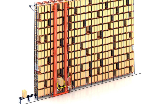 Magazijnkranen automatiseren het wegzetten en ophalen van pallets