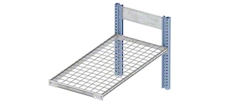 De gaaspanelen worden op de legbordstructuur van de M3-metalen stellingkasten geplaatst