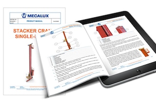 Gebruikers- en producthandleidingen voor een eenvoudige bediening van de systemen van Mecalux