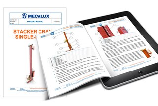 Gebruikers- en producthandleidingen voor een eenvoudige bediening van de systemen van Mecalux