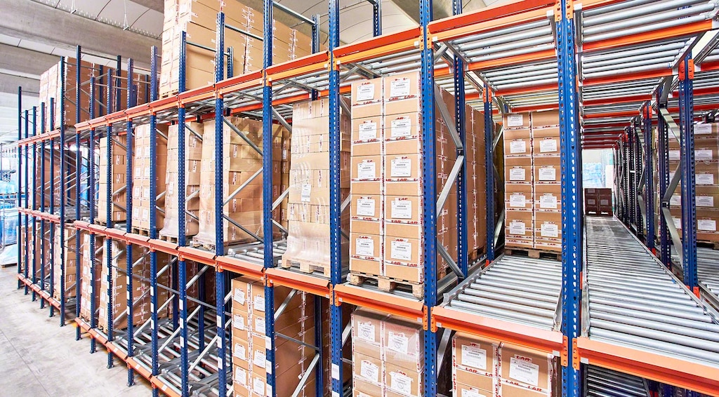 Doorrolstelling voor pallets Doorrolstelling voor pallets
