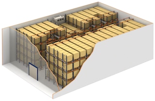 Het Pallet Shuttle systeem is een ideale oplossing voor koelhuizen