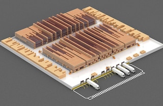 Met het Pallet Shuttle systeem is het mogelijk diepe opslagkanalen in te stellen