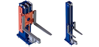 Palletliften kunnen worden gebruikt voor pallets of ladingen.