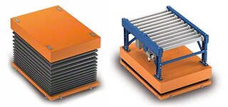 De ergonomische hydraulische tafel vergemakkelijkt de orderpicking