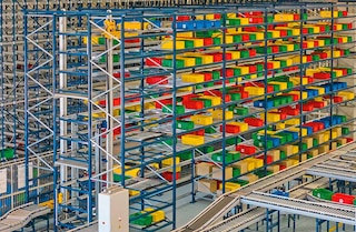 Het shuttlesysteem voor opslag is een erg performante oplossing