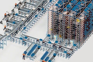 Het Shuttlesysteem voor opslag versnelt het orderpicken in e-commercemagazijnen