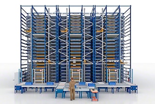 Het Shuttlesysteem voor dozen maakt automatisering van magazijnen voor reserveonderdelen en componenten mogelijk