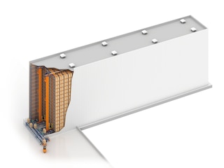 Zelfdragende magazijnen met magazijnkranen voor pallets verhogen de productiviteit Zelfdragende magazijnen met magazijnkranen voor pallets verhogen de productiviteit